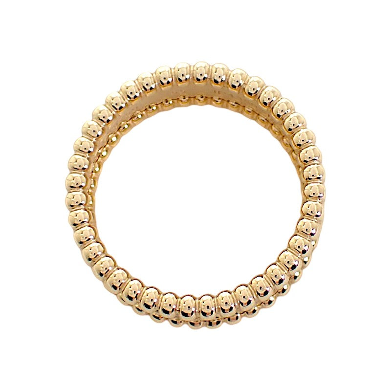 ヴァンクリーフ＆アーペル Van Cleef & Arpels ペルレ シニアチュール 15号 VCARO3Y655 リング K18イエローゴールド #55 レディース メンズ【中古】【Aランク】