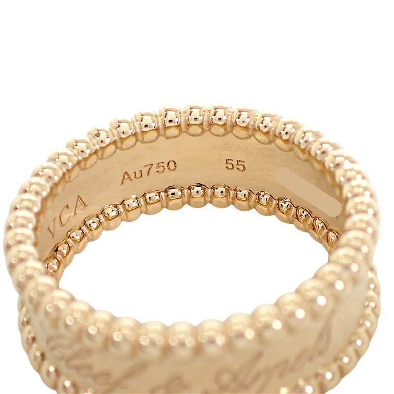 ヴァンクリーフ＆アーペル Van Cleef & Arpels ペルレ シニアチュール 15号 VCARO3Y655 リング K18イエローゴールド #55 レディース メンズ【中古】【Aランク】