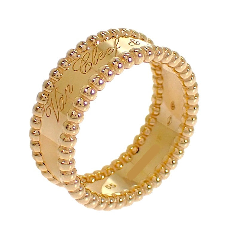 ヴァンクリーフ＆アーペル Van Cleef & Arpels ペルレ シニアチュール 15号 VCARO3Y655 リング K18イエローゴールド #55 レディース メンズ【中古】【Aランク】