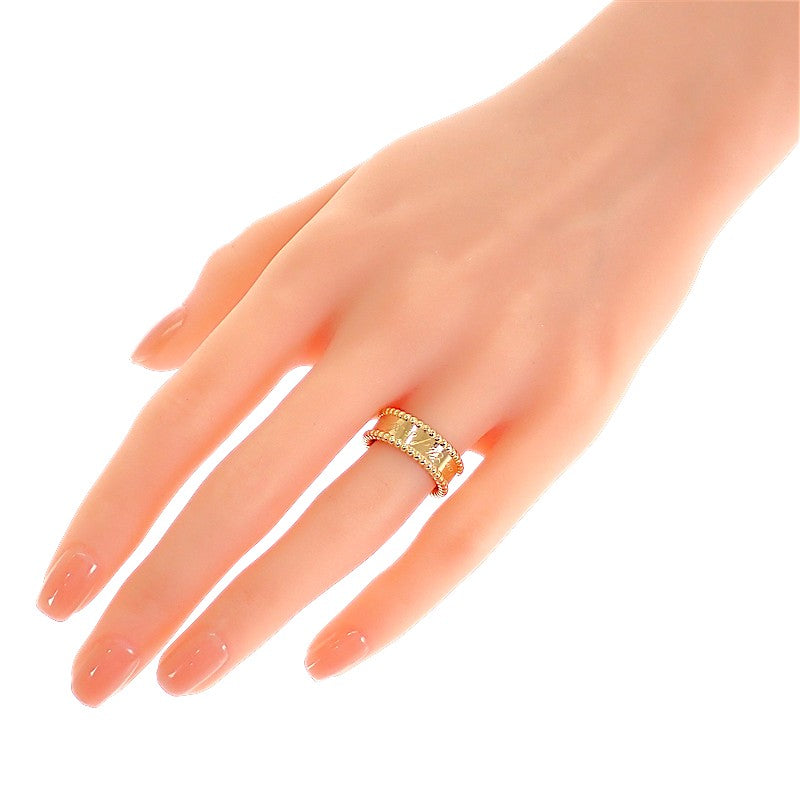 ヴァンクリーフ＆アーペル Van Cleef & Arpels ペルレ シニアチュール 15号 VCARO3Y655 リング K18イエローゴールド #55 レディース メンズ【中古】【Aランク】