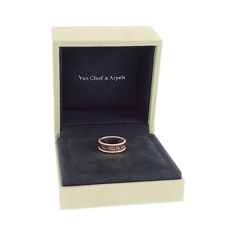 ヴァンクリーフ＆アーペル Van Cleef & Arpels ペルレ シニアチュール 15号 VCARO3Y655 リング K18イエローゴールド #55 レディース メンズ【中古】【Aランク】