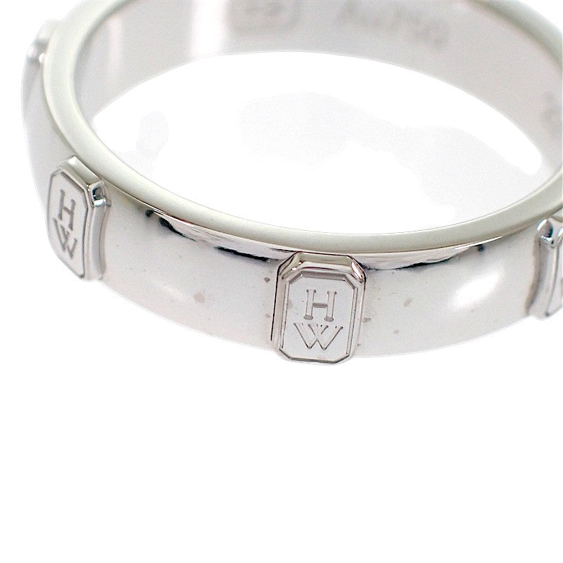 ハリーウィンストン HARRY WINSTON HWロゴ バンド 16号 WBDWRDBZHWL リング K18ホワイトゴールド ダイヤモンド #56 メンズ レディース【中古】【Aランク】