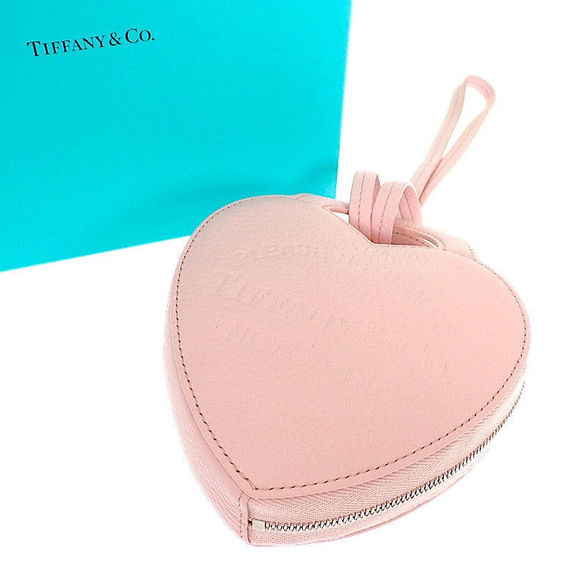 ティファニー TIFFANY&Co. リターントゥティファニー レザーハートコインケース コインケース レザー ピンク シルバー金具 レディース【中古】【Aランク】