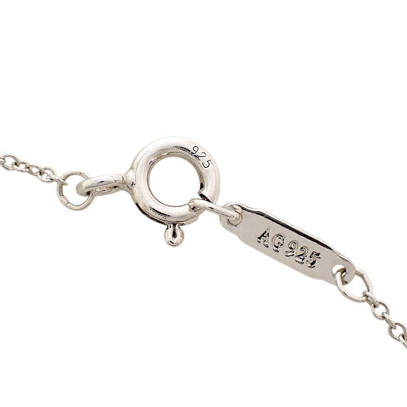 ティファニー TIFFANY&Co. ブルー ダブル ハートタグ ネックレス シルバー925 レディース【中古】【Aランク】