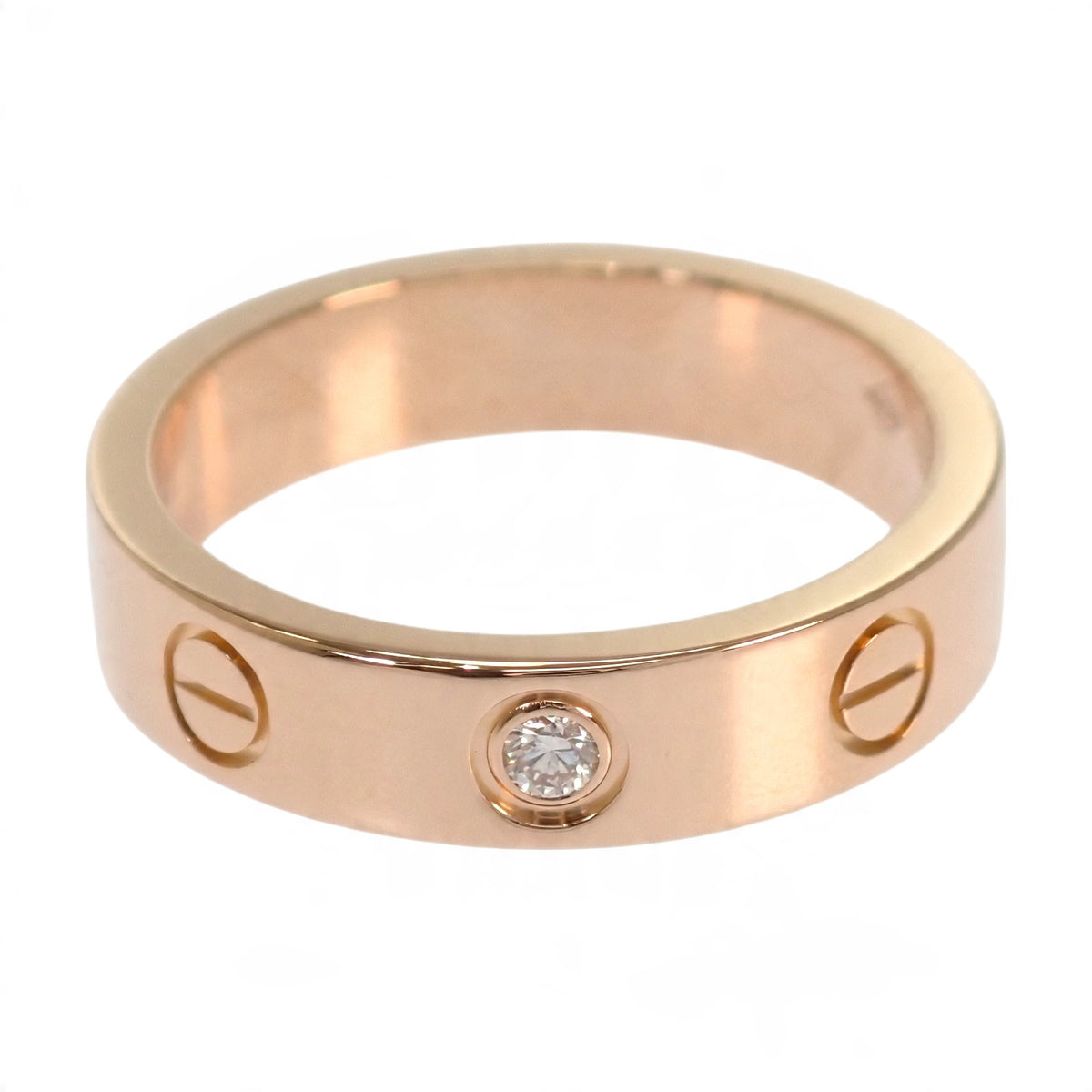 カルティエ CARTIER ミニラブリング 7号 B4050747 リング K18ピンクゴールド ダイヤモンド レディース【中古】【Aランク】