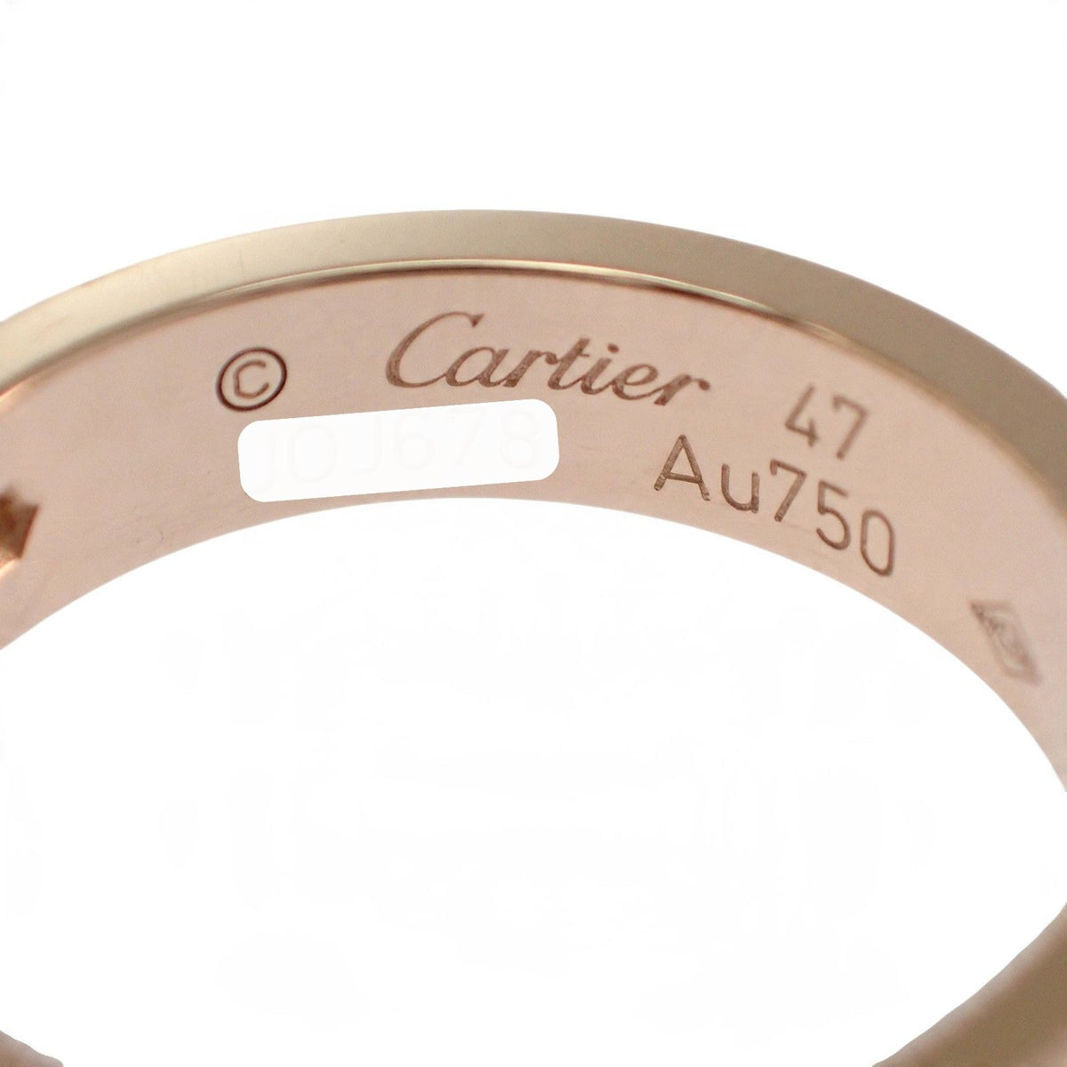 カルティエ CARTIER ミニラブリング 7号 B4050747 リング K18ピンクゴールド ダイヤモンド レディース【中古】【Aランク】