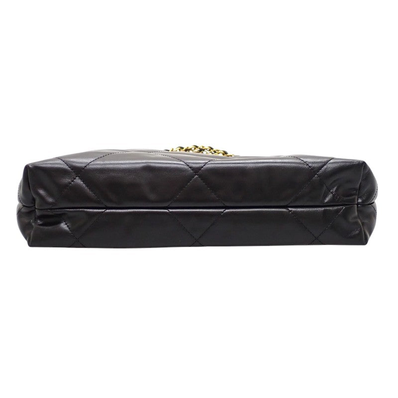 シャネル CHANEL シャネル22 スモール ポーチ付き AS3260 ハンドバッグ カーフ ブラック ゴールド金具 レディース【中古】【Aランク】