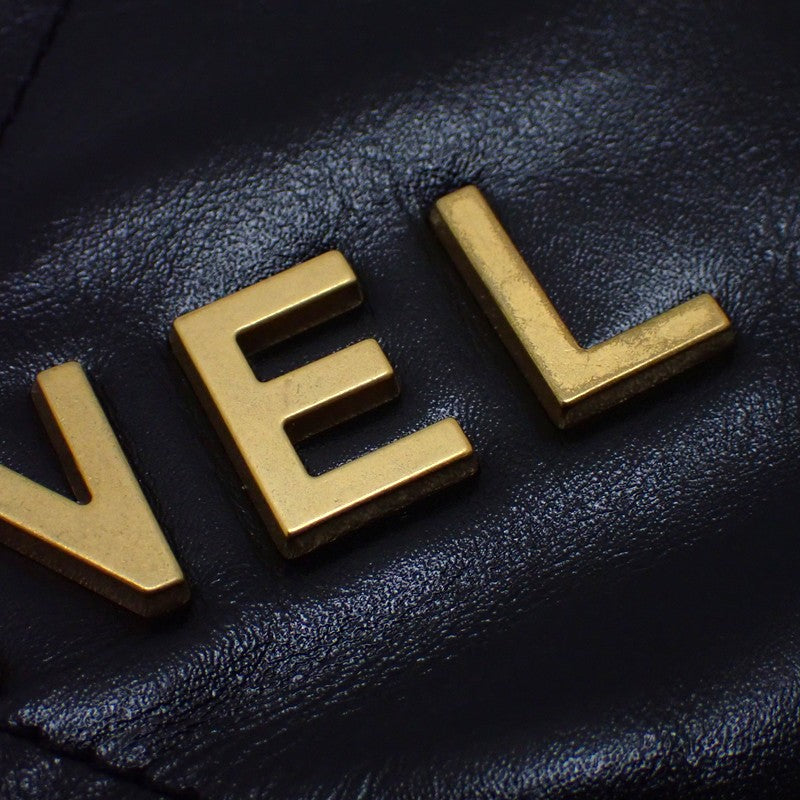 シャネル CHANEL シャネル22 スモール ポーチ付き AS3260 ハンドバッグ カーフ ブラック ゴールド金具 レディース【中古】【Aランク】