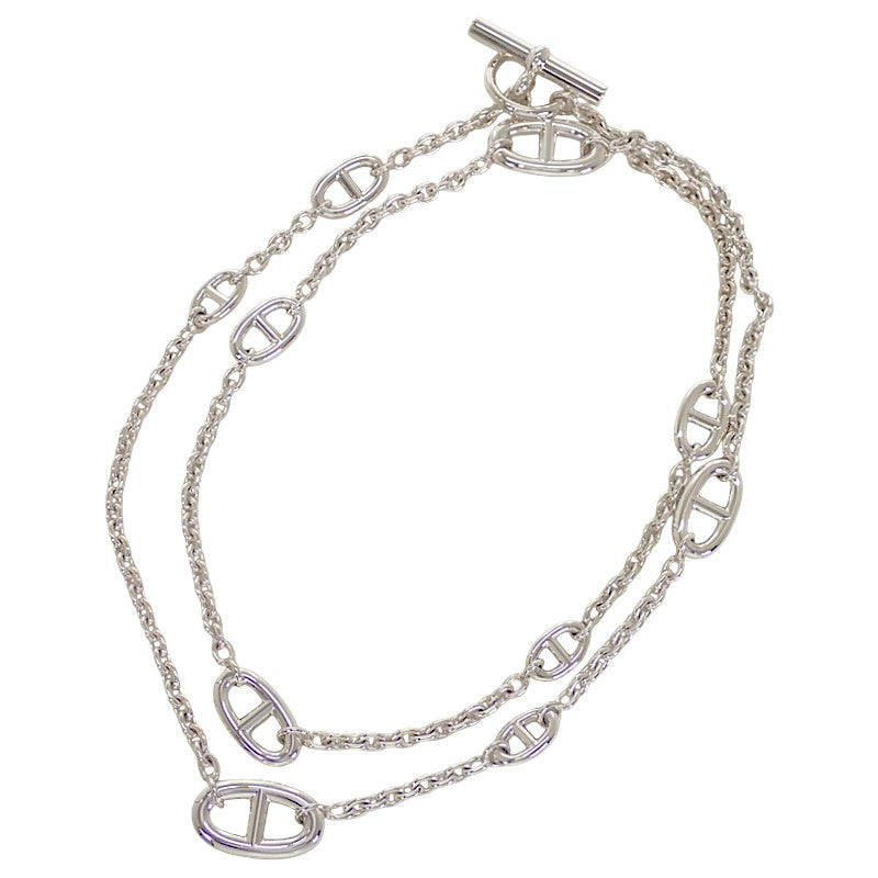 エルメス HERMES シェーヌダンクル ファランドール 80 H104570B 00 ネックレス シルバー925 レディース メンズ【中古】【Aランク】