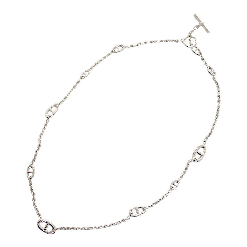 エルメス HERMES シェーヌダンクル ファランドール 80 H104570B 00 ネックレス シルバー925 レディース メンズ【中古】【Aランク】