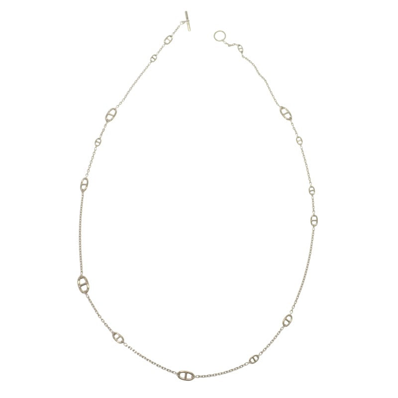 エルメス HERMES ファランドールロング H104568B_00 ネックレス シルバー925 メンズ レディース【中古】【Aランク】