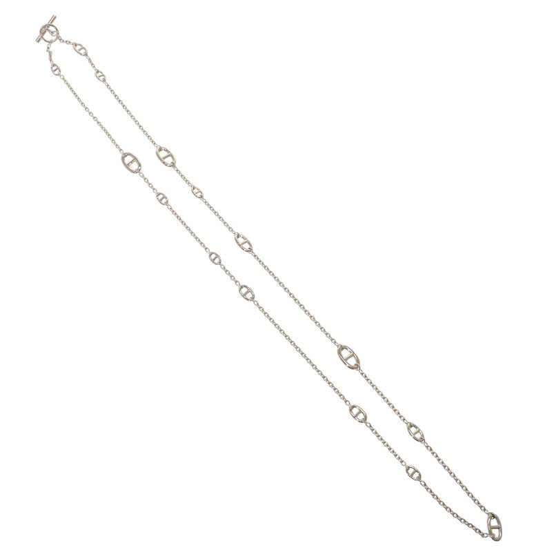 エルメス HERMES ファランドールロング H104568B_00 ネックレス シルバー925 メンズ レディース【中古】【Aランク】