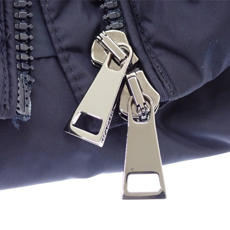 モンクレール MONCLER HIRONDELLE ハーフコート E20934934520 54155 ダウンジャケット ナイロン ネイビー レディース【中古】【Aランク】
