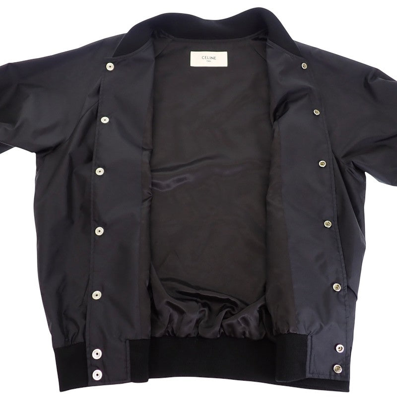 セリーヌ CELINE テディジャケット 50 2W751495M ブルゾン ナイロン ブラック メンズ【中古】【Aランク】