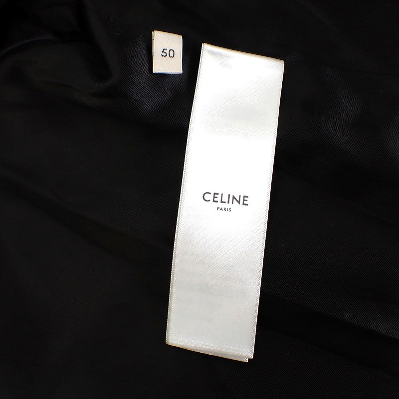 セリーヌ CELINE テディジャケット 50 2W751495M ブルゾン ナイロン ブラック メンズ【中古】【Aランク】