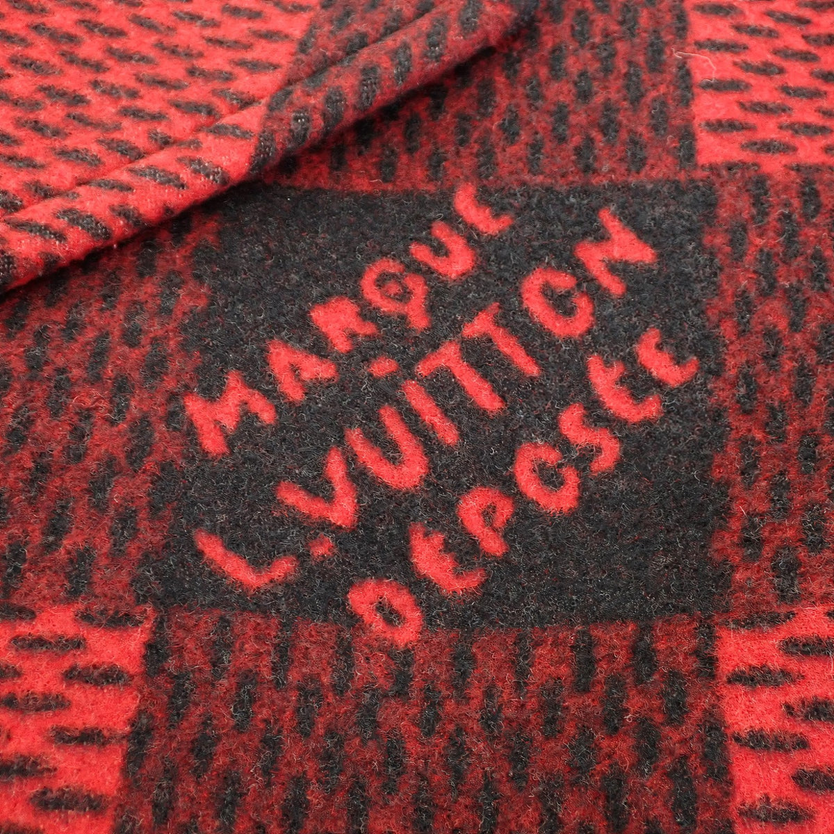 ルイヴィトン LOUIS VUITTON 24aw タータンチェック Pコート ファレル 1AIH2024 ピーコート ウール レッド ブラック 60 メンズ【中古】【ABランク】