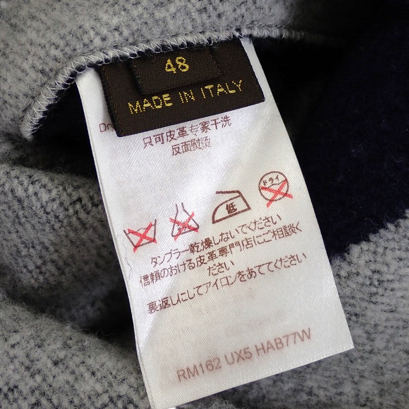 ルイヴィトン LOUIS VUITTON スタジアムジャケット アナプラナウインター 48 その他アウター ウール カシミヤ グレー メンズ【中古】【ABランク】