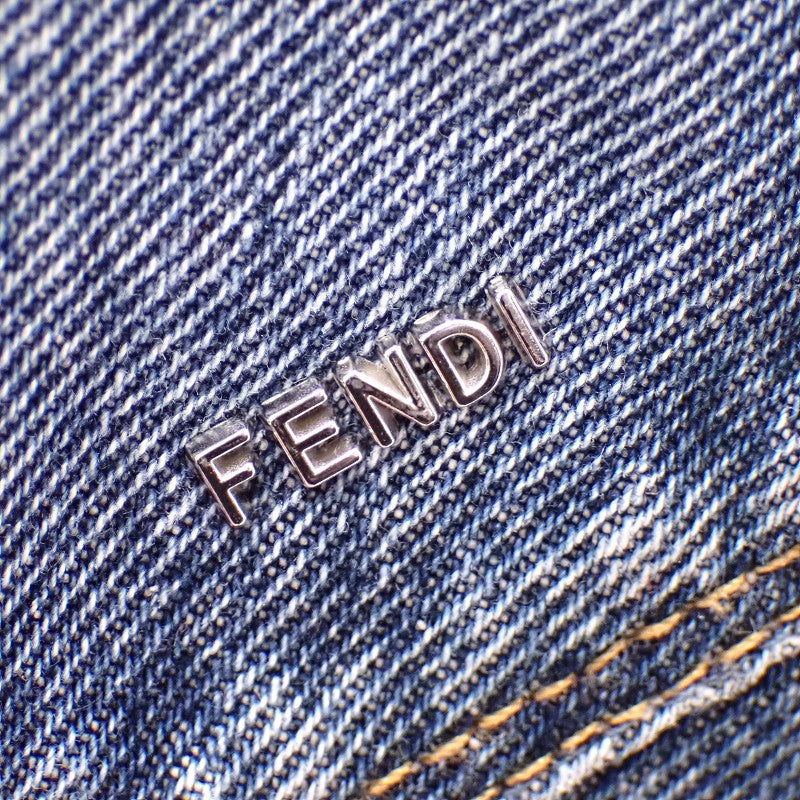 フェンディ FENDI マルチポケットデニム 46 FW1315_AS02 半袖シャツ コットン ブルー メンズ【中古】【Aランク】