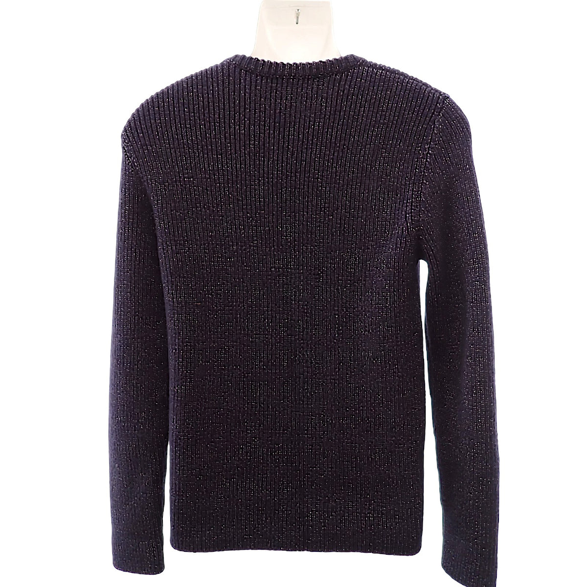ルイヴィトン LOUIS VUITTON ロングスリーブ クルーネック M ニット ウール ネイビー メンズ【中古】【ABランク】