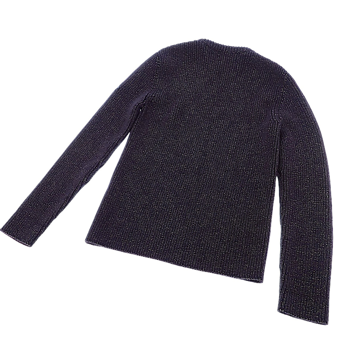 ルイヴィトン LOUIS VUITTON ロングスリーブ クルーネック M ニット ウール ネイビー メンズ【中古】【ABランク】