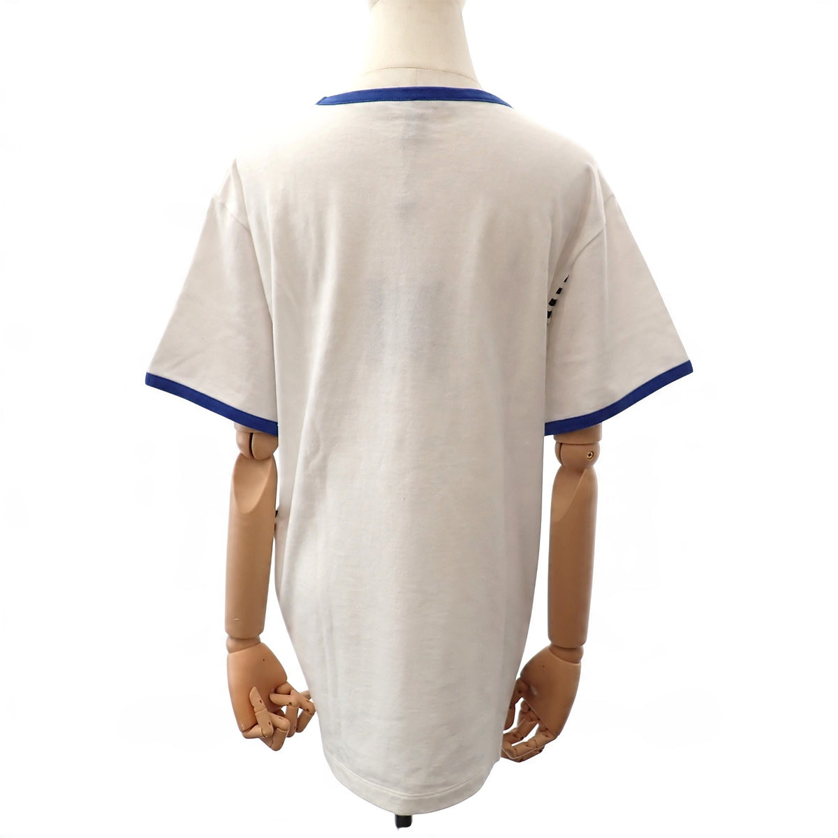 ルイヴィトン LOUIS VUITTON Vuitton Paris S 1ABCFO 半袖Ｔシャツ コットン ホワイト ブルー メンズ レディース ユニセックス【中古】【ABランク】