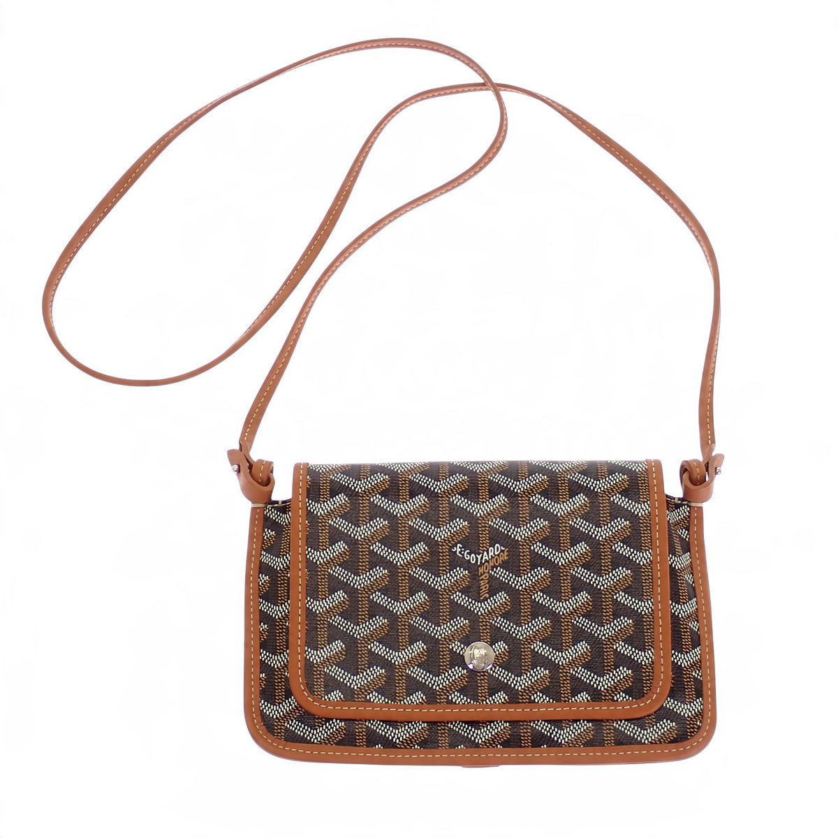 ゴヤール GOYARD プリュメポーチウォレット PLUMETPMLTY01CL03P その他小物 レザー PVC ブラウン ブラック レディース【中古】【Aランク】