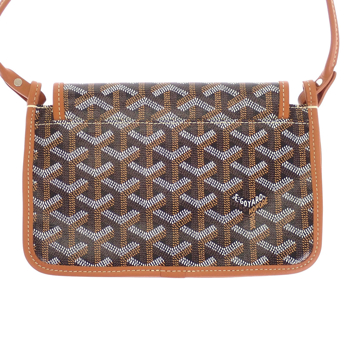 ゴヤール GOYARD プリュメポーチウォレット PLUMETPMLTY01CL03P その他小物 レザー PVC ブラウン ブラック レディース【中古】【Aランク】