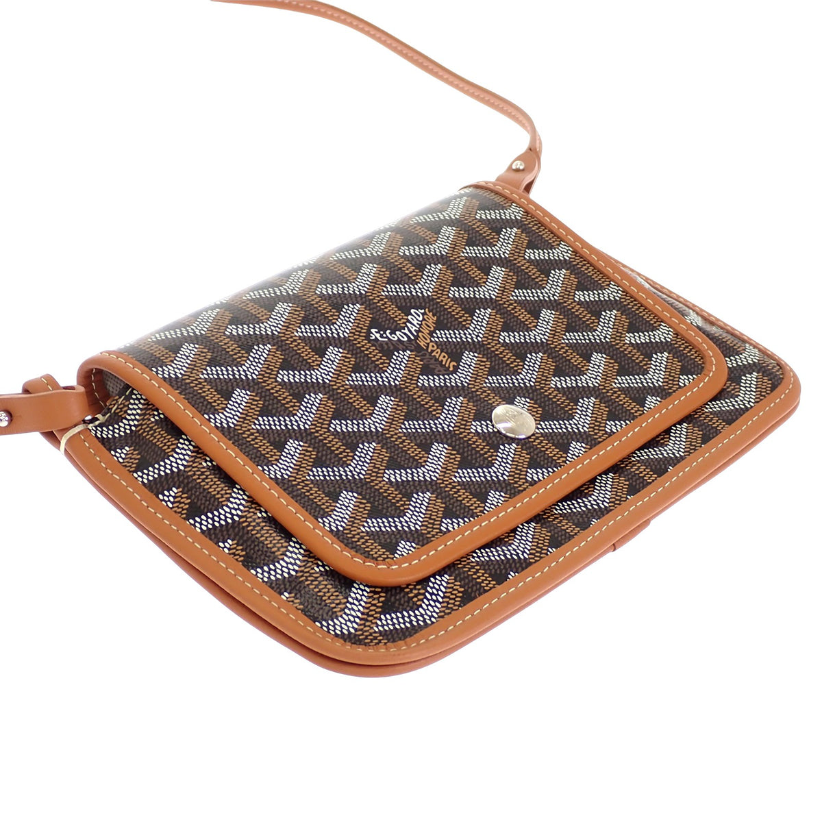 ゴヤール GOYARD プリュメポーチウォレット PLUMETPMLTY01CL03P その他小物 レザー PVC ブラウン ブラック レディース【中古】【Aランク】