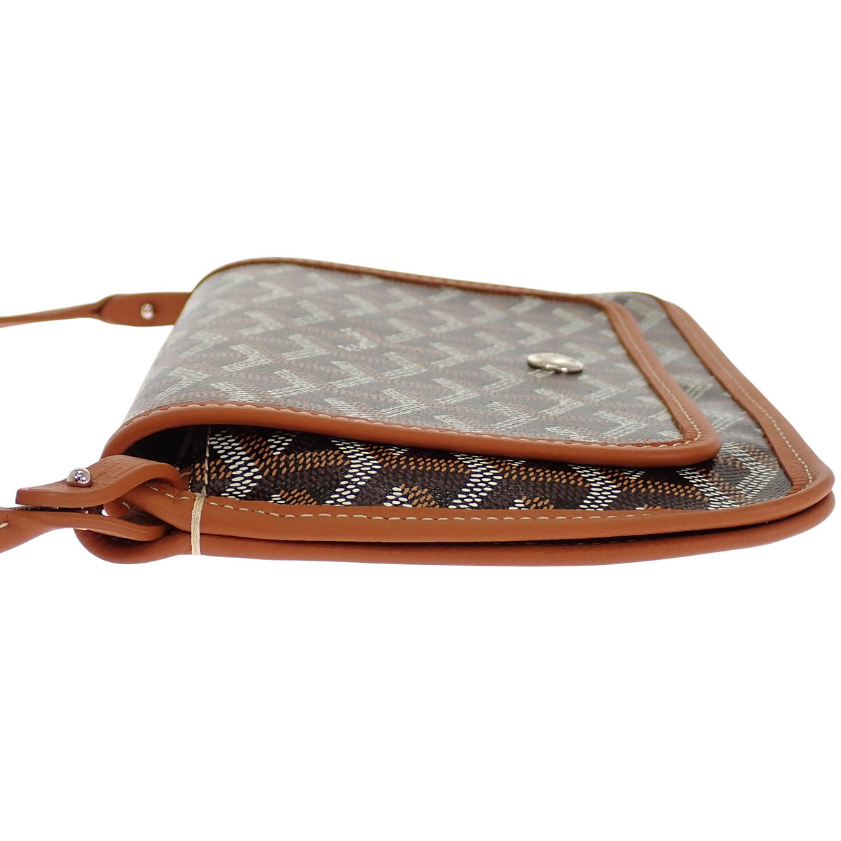 ゴヤール GOYARD プリュメポーチウォレット PLUMETPMLTY01CL03P その他小物 レザー PVC ブラウン ブラック レディース【中古】【Aランク】