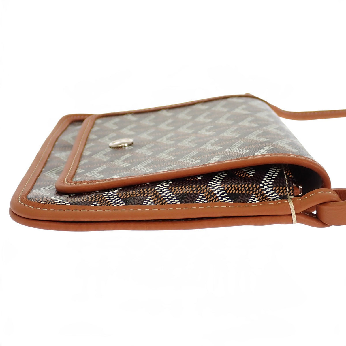 ゴヤール GOYARD プリュメポーチウォレット PLUMETPMLTY01CL03P その他小物 レザー PVC ブラウン ブラック レディース【中古】【Aランク】