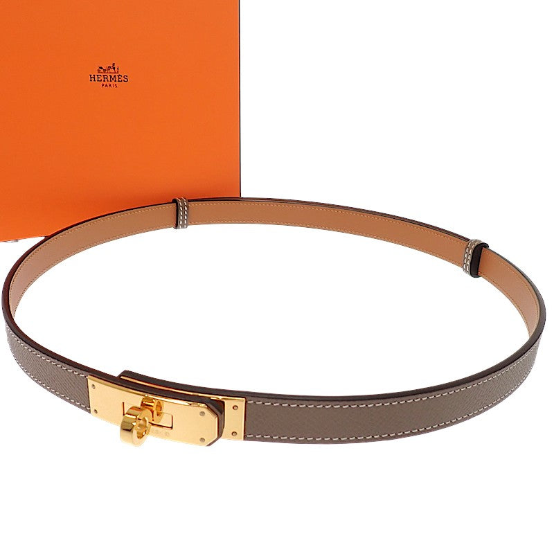 エルメス HERMES ケリー18 H069853CC18 ベルト ヴォーエプソン ベージュ エトゥープ ゴールド金具 レディース【中古】【Aランク】