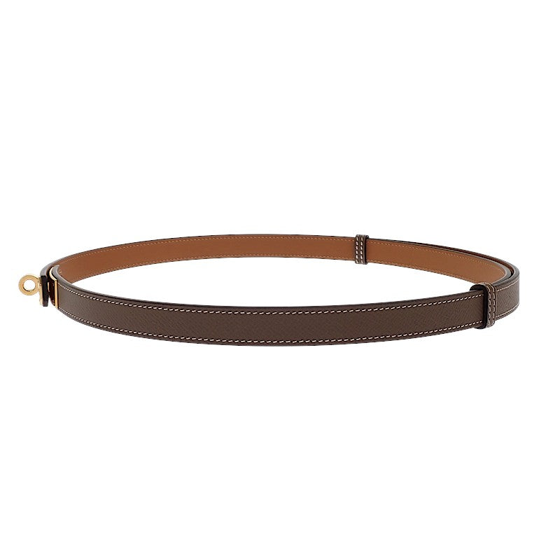 エルメス HERMES ケリー18 H069853CC18 ベルト ヴォーエプソン ベージュ エトゥープ ゴールド金具 レディース【中古】【Aランク】