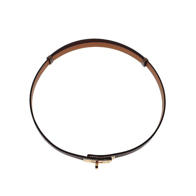 エルメス HERMES ケリー18 H069853CC18 ベルト ヴォーエプソン ベージュ エトゥープ ゴールド金具 レディース【中古】【Aランク】