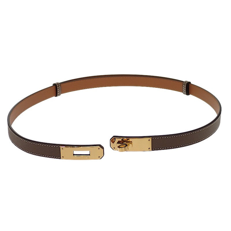 エルメス HERMES ケリー18 H069853CC18 ベルト ヴォーエプソン ベージュ エトゥープ ゴールド金具 レディース【中古】【Aランク】