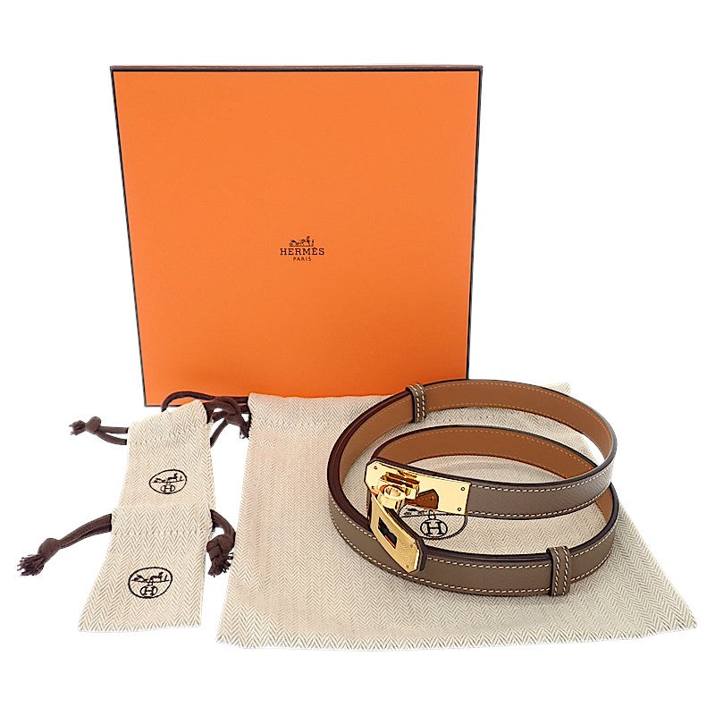 エルメス HERMES ケリー18 H069853CC18 ベルト ヴォーエプソン ベージュ エトゥープ ゴールド金具 レディース【中古】【Aランク】