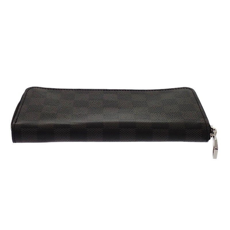 ルイヴィトン LOUIS VUITTON ジッピーウォレット ヴェルティカル N63095 ダミエグラフィット 長財布 ブラック メンズ【中古】【ABランク】