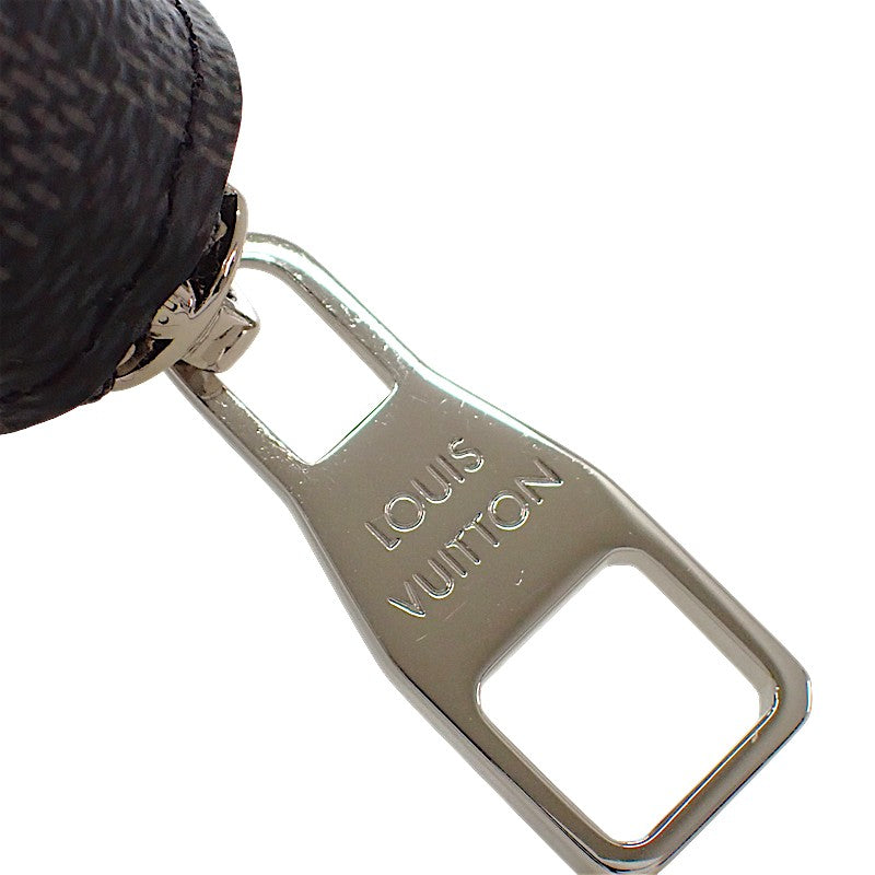 ルイヴィトン LOUIS VUITTON ジッピーウォレット ヴェルティカル N63095 ダミエグラフィット 長財布 ブラック メンズ【中古】【ABランク】