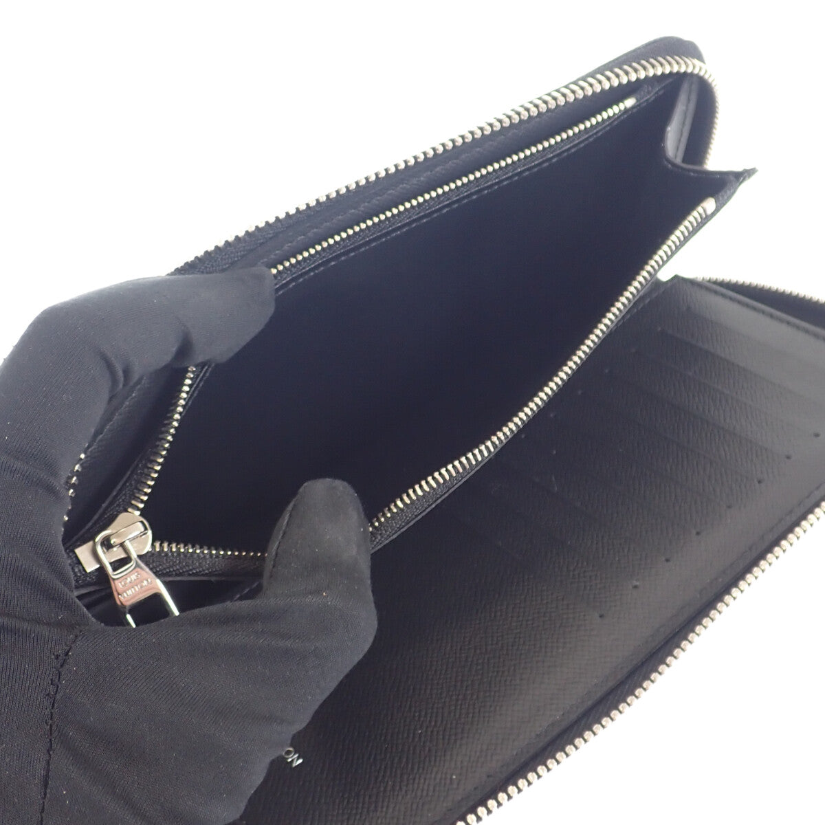 ルイヴィトン LOUIS VUITTON ジッピーウォレット ヴェルティカル N63095 ダミエグラフィット 長財布 ブラック メンズ【中古】【ABランク】