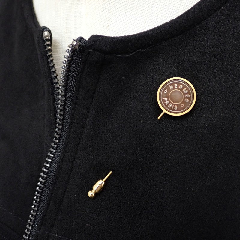 エルメス HERMES セリエ シェル ピン ブローチ メタル シェル ゴールド ブラウン メンズ レディース【中古】【ABランク】