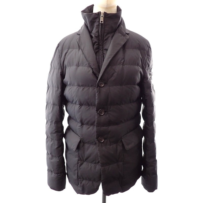 プラダ PRADA トライアングルロゴ 44 SGJ583 ダウンジャケット ナイロン ブラック メンズ【中古】【Aランク】