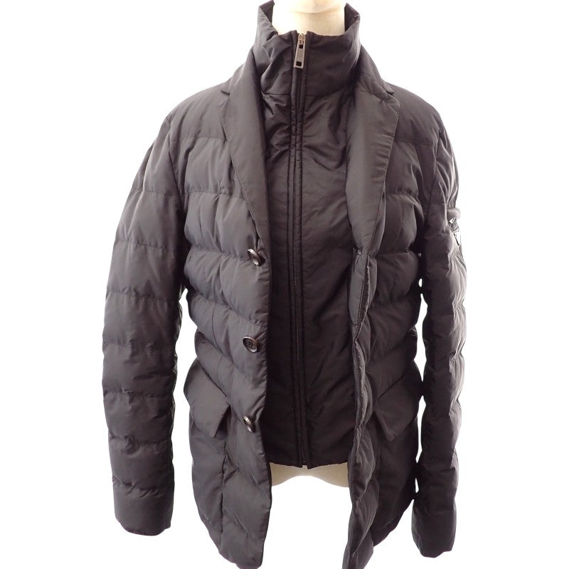 プラダ PRADA トライアングルロゴ 44 SGJ583 ダウンジャケット ナイロン ブラック メンズ【中古】【Aランク】