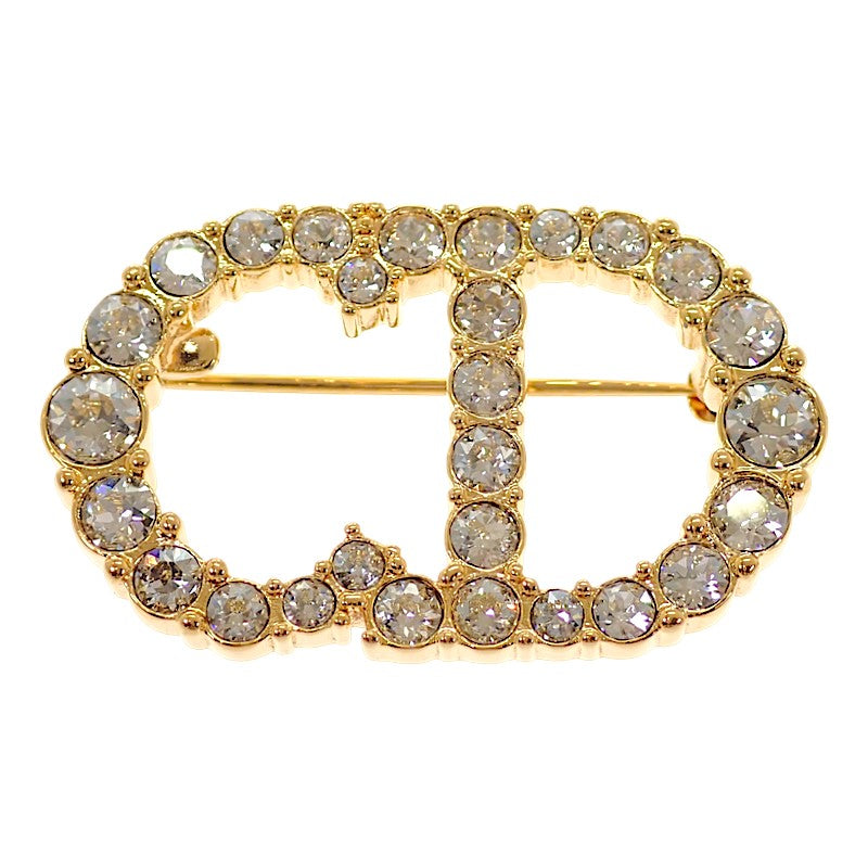 ディオール Dior clair D Lune クレール ディー リュヌ V0362CDLCY_D301 ブローチ メタル クリスタル ゴールド レディース【中古】【ABランク】