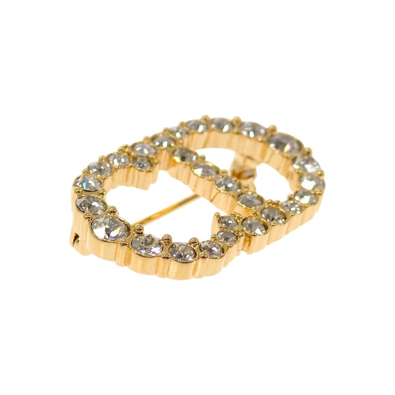 ディオール Dior clair D Lune クレール ディー リュヌ V0362CDLCY_D301 ブローチ メタル クリスタル ゴールド レディース【中古】【ABランク】