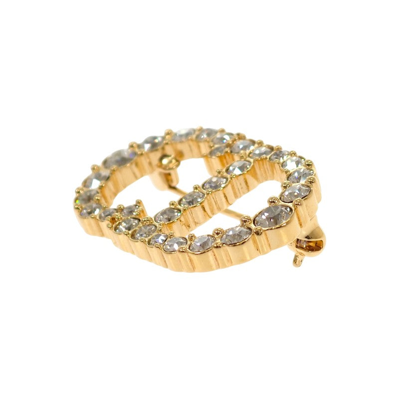 ディオール Dior clair D Lune クレール ディー リュヌ V0362CDLCY_D301 ブローチ メタル クリスタル ゴールド レディース【中古】【ABランク】