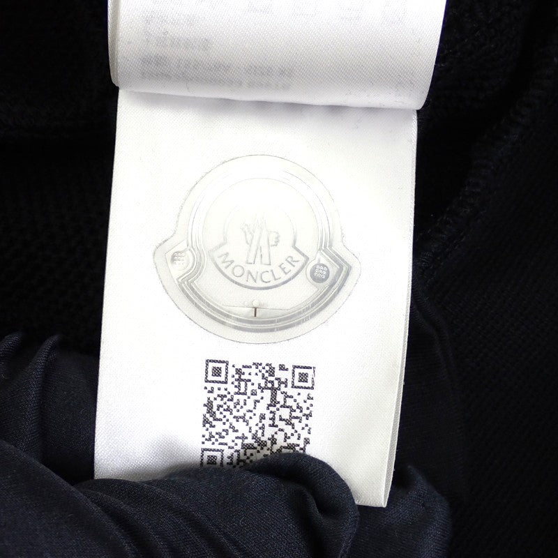モンクレール MONCLER ラインストーン クルーネック スウェットシャツ 長袖 XS I20938G00053 899TR スウェット コットン ナイロン 綿 ブラック 黒 メンズ【中古】【Aランク】