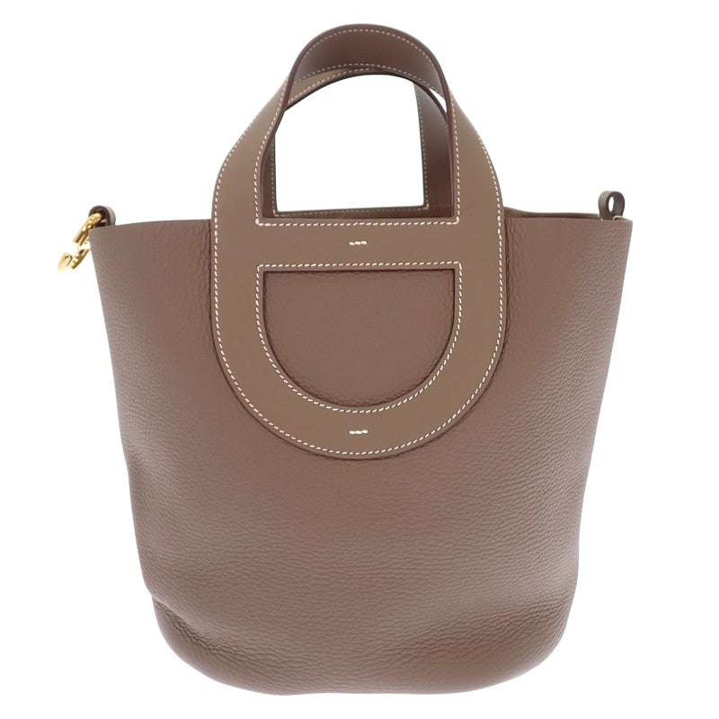 エルメス HERMES インザループ 23 ハンドバッグ トリヨンクレマンス ヴォースイフト エトゥープ レディース【中古】【ABランク】