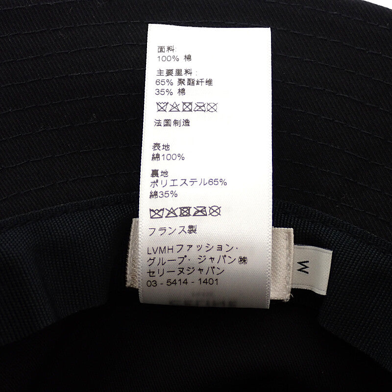 セリーヌ CELINE バケットハット M 2AU5B968P.38UB ハット ギャバジンコットン ブラック メンズ【中古】【Sランク】