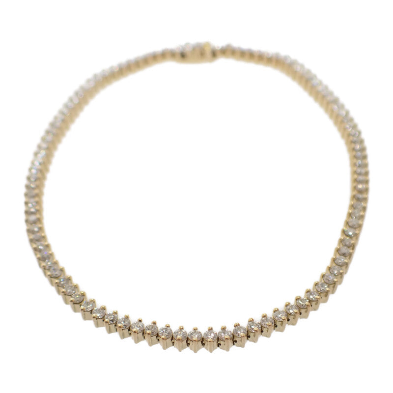 デザインジュエリー テニス ブレスレット K18イエローゴールド ダイヤモンド メンズ レディース【中古】【Aランク】