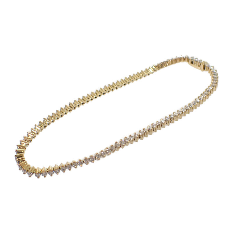 デザインジュエリー テニス ブレスレット K18イエローゴールド