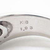 K18WG デザインリング ターコイズ・シェル リング ターコイズ 1.93ct ダイヤ 0.41ct ゲージ棒13号
